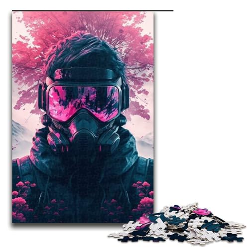 Ninja-Puzzle für Erwachsene und Jugendliche, 1000-teiliges Holzpuzzle, 50 x 75 cm von WGLINGX