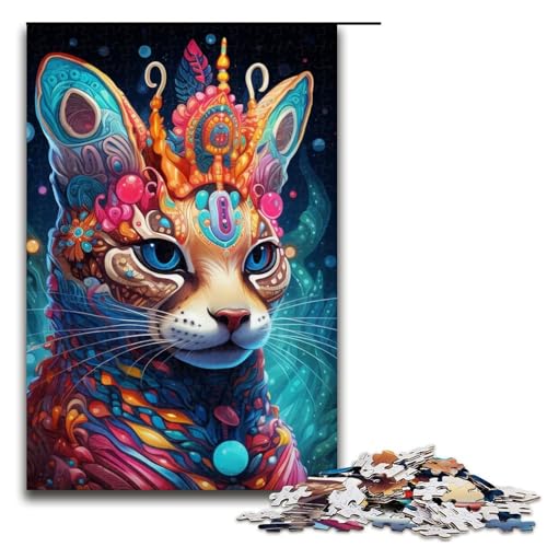 Ozelot-Puzzle für Erwachsene, 1000 Teile, Holzpuzzle, Lernspielzeug, 50 x 75 cm Ozelot-Puzzle für Erwachsene, 1000 Teile, Holzpuzzle, Lernspielzeug, 50 x 75 cm von WGLINGX
