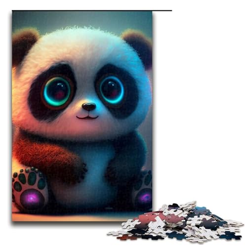 Panda-Puzzle für Erwachsene und Jugendliche, 1000-teiliges Holzpuzzle, 50 x 75 cm Panda-Puzzle für Erwachsene und Jugendliche, 1000-teiliges Holzpuzzle, 50 x 75 cm von WGLINGX