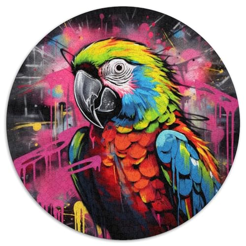 Papageien-Graffiti-Malerei-Puzzle für Erwachsene, 1000 Teile, für Heimdekoration, Gehirntraining 67,5 x 67,5 cm Papageien-Graffiti-Malerei-Puzzle für Erwachsene, 1000 Teile, für Heimdekoration, Gehirntraining 67,5 x 67,5 cm von WGLINGX
