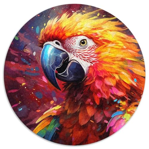 Papageien-Papierpuzzle, 1000 Teile, anspruchsvolles Denkspiel für Teenager, Spaß für die ganze Familie, DIY-Geschenk zur Heimdekoration 67,5 x 67,5 cm von WGLINGX