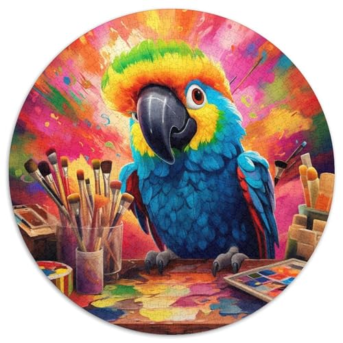 Papageien-Puzzle aus Papier, 1000 Teile, Teenager, Paare und Freunde zum Geburtstag, zu Weihnachten 67,5 x 67,5 cm von WGLINGX