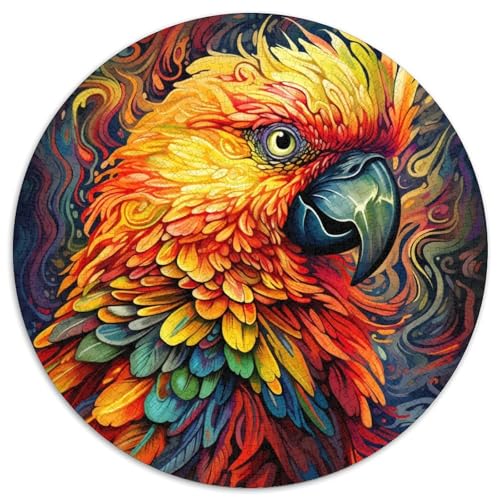 Papageien-Puzzle aus Pappe, 1000 Teile, Puzzle für Erwachsene, anspruchsvolles Denkspiel für Teenager, Spaß für die ganze Familie, DIY-Geschenk zur Heimdekoration 67,5 x 67,5 cm von WGLINGX