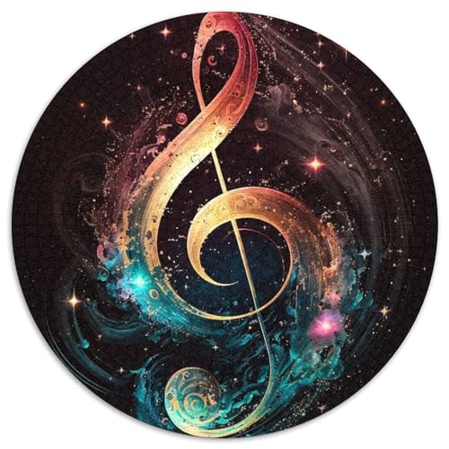 Papierpuzzle mit kosmischen Musiksymbolen, 1000-teiliges Puzzle, Familie und Freunde, geeignet für Kinder ab 14 Jahren 67,5 x 67,5 cm Papierpuzzle mit kosmischen Musiksymbolen, 1000-teiliges Puzzle, Familie und Freunde, geeignet für Kinder ab 14 Jahren 67,5 x 67,5 cm von WGLINGX
