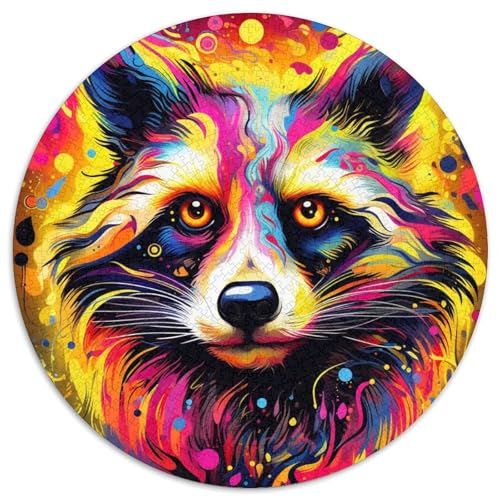 Pinkes Waschbär-Papierpuzzle für Erwachsene, 1000-teiliges Denkspiel für Teenager, 67,5 x 67,5 cm Pinkes Waschbär-Papierpuzzle für Erwachsene, 1000-teiliges Denkspiel für Teenager, 67,5 x 67,5 cm von WGLINGX