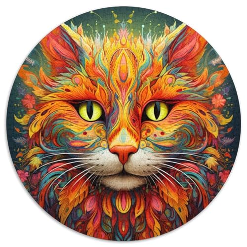 Psychedelische Katze, anspruchsvolle Puzzles, 1000 Puzzles für Erwachsene, interaktives Familienspiel, Gehirntraining, Lernspielzeug 67,5 x 67,5 cm Psychedelische Katze, anspruchsvolle Puzzles, 1000 Puzzles für Erwachsene, interaktives Familienspiel, Gehirntraining, Lernspielzeug 67,5 x 67,5 cm von WGLINGX