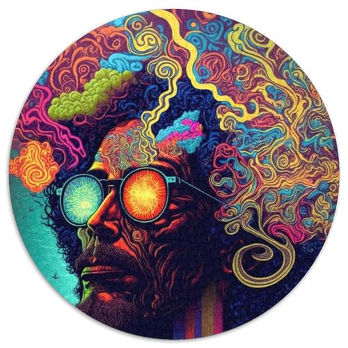 Psychedelisches Denkspiel, 1000 Teile, Puzzle für Erwachsene, Weihnachten, Halloween, Ostern, Neujahr (67,5x67,5cm) von WGLINGX