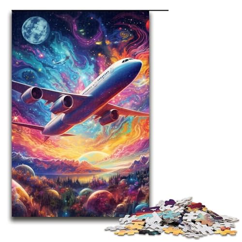 Puzzle „Airliner“ mit 1000 Teilen für Erwachsene, Lernspiele, Weihnachts- und Geburtstagsgeschenke für Teenager ab 14 Jahren (Größe 50 x 75 cm) von WGLINGX