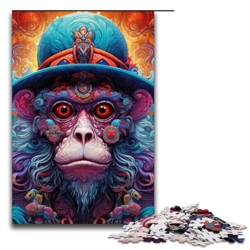 Puzzle 1000 Affenpuzzle für Erwachsene, Holzpuzzle, Lernspiel für Erwachsene, 19,69 x 29,53 Zoll Puzzle 1000 Affenpuzzle für Erwachsene, Holzpuzzle, Lernspiel für Erwachsene, 19,69 x 29,53 Zoll von WGLINGX