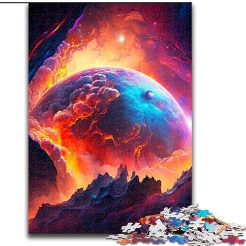 Puzzle 1000 Teile, Alien Planet, Puzzle für Erwachsene, 1000 Teile, Familienspaß zum Basteln, perfekt für Geburtstage, Feiertage (Größe 38x26cm) von WGLINGX