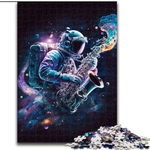 Puzzle 1000 Teile, Astronaut, Unmögliches Puzzle für Erwachsene, Lernspiel, Herausforderungsspielzeug (Größe 38x26cm) von WGLINGX