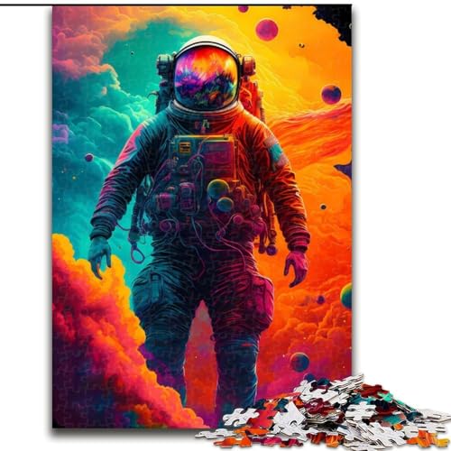 Puzzle 1000 Teile, Astronaut im bunten Himmel, Puzzles für Erwachsene, Familienspaß, Basteln, perfekt für Geburtstage, Feiertage, Größe 50x75cm Puzzle 1000 Teile, Astronaut im bunten Himmel, Puzzles für Erwachsene, Familienspaß, Basteln, perfekt für Geburtstage, Feiertage, Größe 50x75cm von WGLINGX