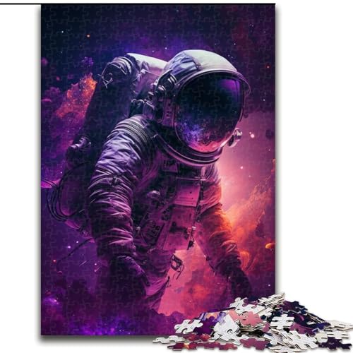 Puzzle 1000 Teile, Astronauten-Puzzle für Erwachsene, 1000 Puzzles, Spaß für die ganze Familie, Basteln, perfekt für Geburtstage, Feiertage (Größe 26x38cm) von WGLINGX