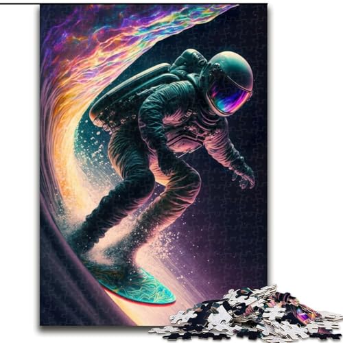 Puzzle 1000 Teile, Astronauten-Wellen-Surfer-Puzzle für Erwachsene, Familienspaß, Basteln, perfekt für Geburtstage, Feiertage, Größe 26x38cm Puzzle 1000 Teile, Astronauten-Wellen-Surfer-Puzzle für Erwachsene, Familienspaß, Basteln, perfekt für Geburtstage, Feiertage, Größe 26x38cm von WGLINGX