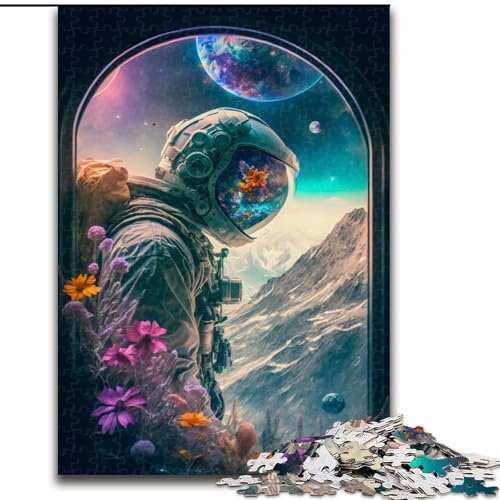 Puzzle 1000 Teile, Astronautenblumen, Puzzle für Erwachsene, Familienspaß, Basteln, perfekt für Geburtstage, Feiertage, Größe 50x75cm Puzzle 1000 Teile, Astronautenblumen, Puzzle für Erwachsene, Familienspaß, Basteln, perfekt für Geburtstage, Feiertage, Größe 50x75cm von WGLINGX