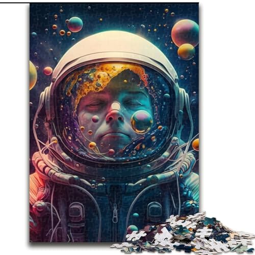 Puzzle 1000 Teile, Astronautennebel, unmögliches Puzzle für Erwachsene, Lernspiel, Herausforderungsspielzeug (Größe 38x26cm) von WGLINGX