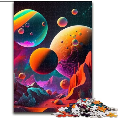 Puzzle 1000 Teile, Außerirdische Landschaft, Puzzle für Erwachsene, 1000 Teile, Familienspaß zum Basteln, perfekt für Geburtstage, Feiertage (Größe 38x26cm) von WGLINGX
