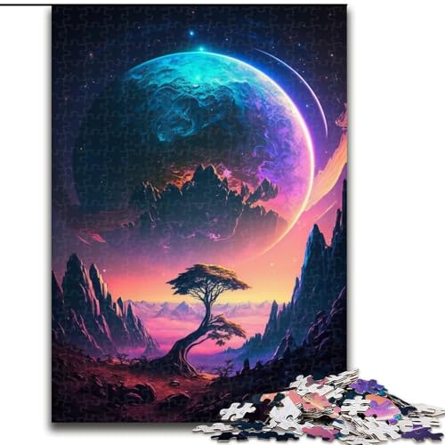 Puzzle 1000 Teile, Berglandschaft, Papppuzzle, Spielzeug, Geschenk, pädagogisches, intellektuelles, entspannendes Familienspiel (Größe 26x38cm) von WGLINGX