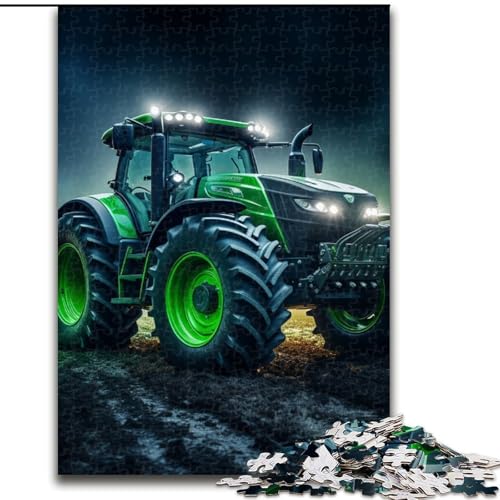 Puzzle 1000 Teile, Bunte Traktor-Puzzles für Erwachsene, 1000 Puzzles für die ganze Familie, Spaß beim Basteln, perfekt für Geburtstage, Feiertage (Größe 38x26cm) von WGLINGX
