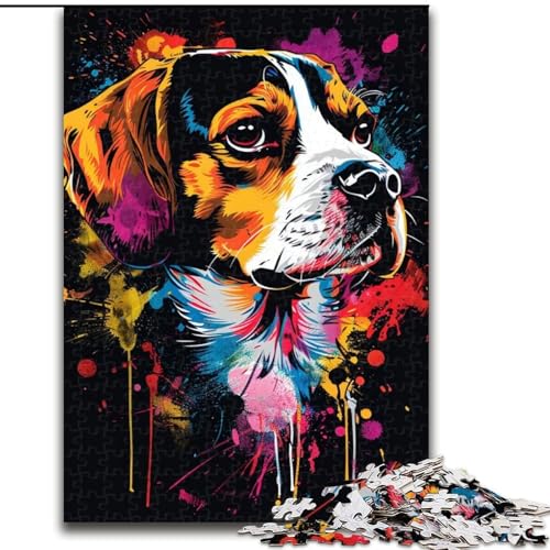 Puzzle 1000 Teile, Cocker Spaniel, Puzzle für Erwachsene, 1000 Teile, Familienspaß zum Basteln, perfekt für Geburtstage, Feiertage (Größe 38x26cm) von WGLINGX