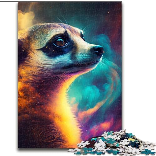 Puzzle 1000 Teile, Erdmännchen-Nebel, 1000-teiliges, anspruchsvolles Denkspiel für Teenager, Spaß für den Spieleabend mit der Familie (Größe 38x26cm) von WGLINGX