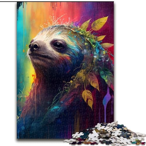 Puzzle 1000 Teile, Fantasie-Faultier, 1000-teiliges Puzzle für Erwachsene, Familieninteraktion und Gehirnherausforderung, Familienaktivitäts-Herausforderung (Größe 50x75cm) von WGLINGX