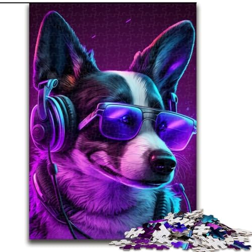 Puzzle 1000 Teile, Fantasie-Hund, Puzzle für Erwachsene, 1000 Teile, Familienspaß zum Basteln, perfekt für Geburtstage, Feiertage (Größe 26x38cm) von WGLINGX
