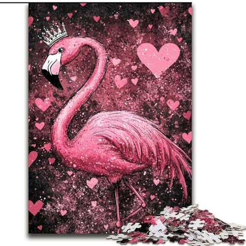 Puzzle 1000 Teile, Fantasy Flamingo, 1000-teiliges Puzzle, anspruchsvolles Denkspiel für Teenager, perfekt als Heimdekoration oder Geschenk (Größe 26x38cm) von WGLINGX
