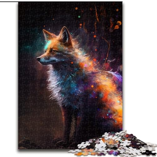 Puzzle 1000 Teile, Fantasy Fox, 1000-teiliges Puzzle für Erwachsene, ideal für Büro, Schlafzimmer, Wohnzimmerdekoration (Größe 26x38cm) von WGLINGX