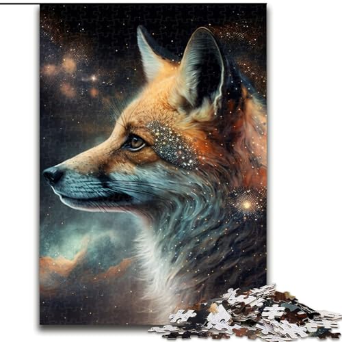 Puzzle 1000 Teile, Fantasy-Fuchs, Unmögliches Puzzle für Erwachsene, Lernspiel, Herausforderungsspielzeug (Größe 26x38cm) von WGLINGX