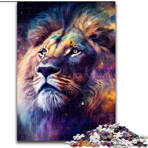 Puzzle 1000 Teile, Fantasy-Löwe, Puzzle für Erwachsene, 1000 Teile, Familienspaß zum Basteln, perfekt für Geburtstage, Feiertage (Größe 26x38cm) von WGLINGX