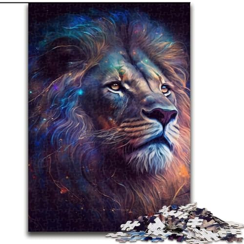Puzzle 1000 Teile, Fantasy-Löwe, Puzzle für Erwachsene, 1000 Teile, Familienspaß zum Basteln, perfekt für Geburtstage, Feiertage (Größe 38x26cm) von WGLINGX