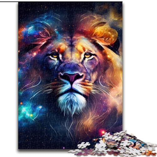 Puzzle 1000 Teile, Fantasy-Löwe, Puzzle für Erwachsene, 1000 Teile, Familienspaß zum Basteln, perfekt für Geburtstage, Feiertage (Größe 38x26cm) von WGLINGX