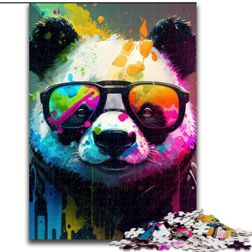 Puzzle 1000 Teile, Fantasy-Panda-Puzzle für Erwachsene, 1000 Teile, Familienspaß zum Basteln, perfekt für Geburtstage, Feiertage (Größe 26x38cm) von WGLINGX