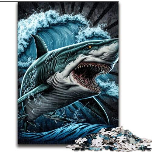 Puzzle 1000 Teile, Hai, Bunte Puzzles für Erwachsene, Spaß für die ganze Familie, Basteln, perfekt für Geburtstage, Feiertage, Größe 26x38cm Puzzle 1000 Teile, Hai, Bunte Puzzles für Erwachsene, Spaß für die ganze Familie, Basteln, perfekt für Geburtstage, Feiertage, Größe 26x38cm von WGLINGX