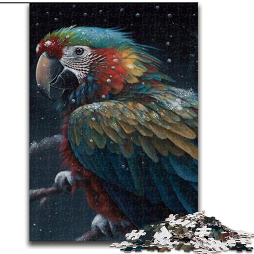 Puzzle 1000 Teile, Jigsaw Art Papagei, 1000-teiliges Puzzle für Erwachsene, Familienbindungsaktivität, Heimdeko-Geschenk, Familienspielzeugspiel (Größe 50x75cm) von WGLINGX