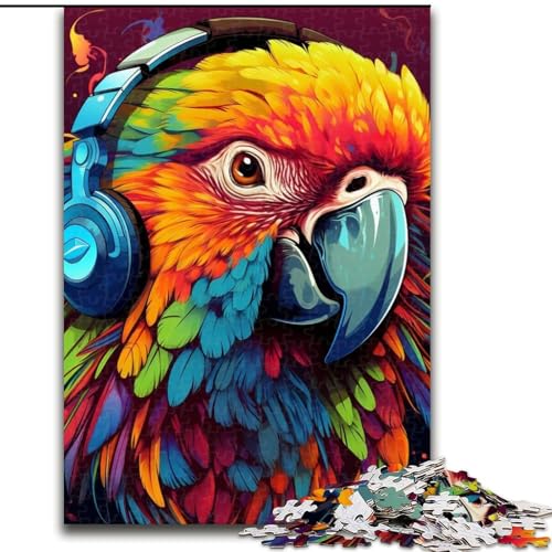 Puzzle 1000 Teile, Jigsaw Art Papagei, Papppuzzle für Teenager und Familienspaß, (Größe 26x38cm) von WGLINGX