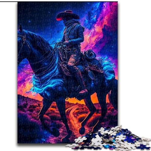 Puzzle 1000 Teile, Jigsaw Knight, Unmögliches Puzzle für Erwachsene, Lernspiel, Herausforderungsspielzeug (Größe 26x38cm) von WGLINGX
