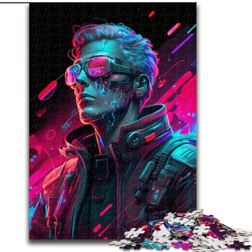 Puzzle 1000 Teile, Jigsaw Tech Man, 1000-teiliges Puzzle für Erwachsene, ideal für Büro, Schlafzimmer, Wohnzimmerdekoration (Größe 26x38cm) von WGLINGX