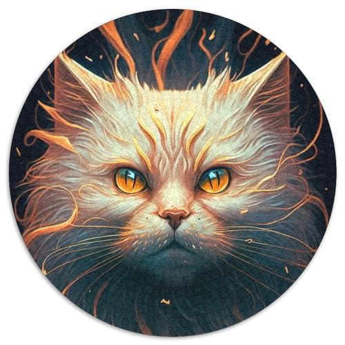 Puzzle 1000 Teile, Katzen-Puzzle für Erwachsene, Denkspiel für Teenager und Familieninteraktion, 1000 Teile (67,5x67,5cm) von WGLINGX