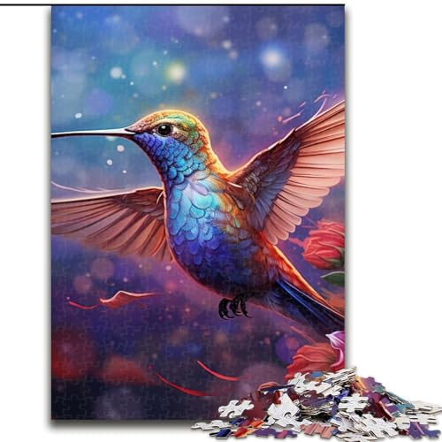 Puzzle 1000 Teile, Kolibri-Kunst, Puzzle für Erwachsene, 1000 Teile, Familienspaß zum Basteln, perfekt für Geburtstage, Feiertage (Größe 38x26cm) von WGLINGX