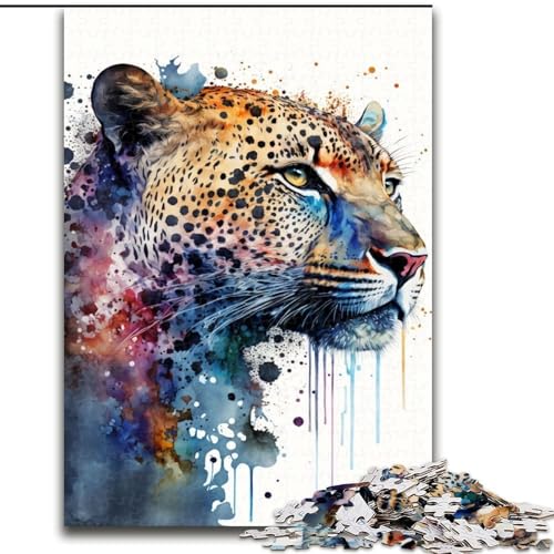 Puzzle 1000 Teile, Leopardenporträt, Puzzle für Erwachsene, Familienspaß, Basteln, perfekt für Geburtstage, Feiertage, Größe 50x75cm Puzzle 1000 Teile, Leopardenporträt, Puzzle für Erwachsene, Familienspaß, Basteln, perfekt für Geburtstage, Feiertage, Größe 50x75cm von WGLINGX