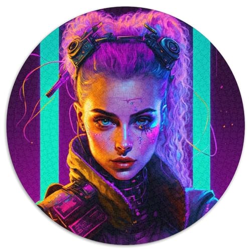 Puzzle 1000 Teile, Metall-Mädchen, Papppuzzle, unmöglich, pädagogische Heimdekoration, Spiele und Geschenke (67,5 x 67,5 cm) von WGLINGX