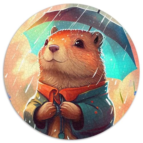 Puzzle 1000 Teile, Murmeltier, Tierpuzzle für Erwachsene, Denkspiel für Jugendliche und Familieninteraktion, 1000 Teile (67,5x67,5cm) von WGLINGX