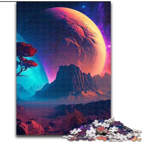 Puzzle 1000 Teile, Mysterious Planet, Unmögliches Puzzle für Erwachsene, Lernspiel, Herausforderungsspielzeug (Größe 38x26cm) von WGLINGX