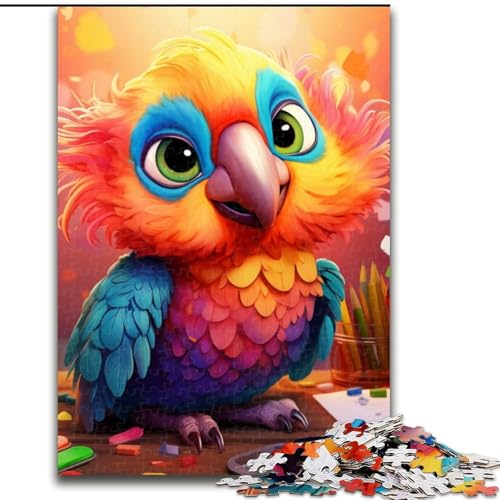 Puzzle 1000 Teile, Papagei, 1000-teiliges Puzzle für Erwachsene, Familieninteraktion und Gehirnherausforderung, Familienaktivitätsherausforderung (Größe 50x75cm) von WGLINGX