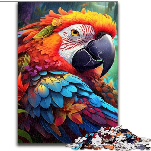Puzzle 1000 Teile, Papagei-Puzzle 1000 Teile für Erwachsene, Familienaktivitätsspiel für Teenager, anspruchsvolles Denkspiel (Größe 38x26cm) von WGLINGX