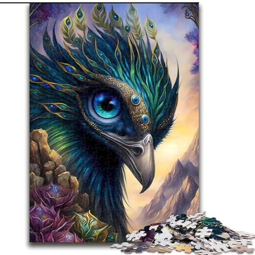 Puzzle 1000 Teile, Pfau, Fantasy-Fiction-Puzzle für Erwachsene, Spaß für die ganze Familie, Basteln, perfekt für Geburtstage, Feiertage, Größe 26x38cm Puzzle 1000 Teile, Pfau, Fantasy-Fiction-Puzzle für Erwachsene, Spaß für die ganze Familie, Basteln, perfekt für Geburtstage, Feiertage, Größe 26x38cm von WGLINGX
