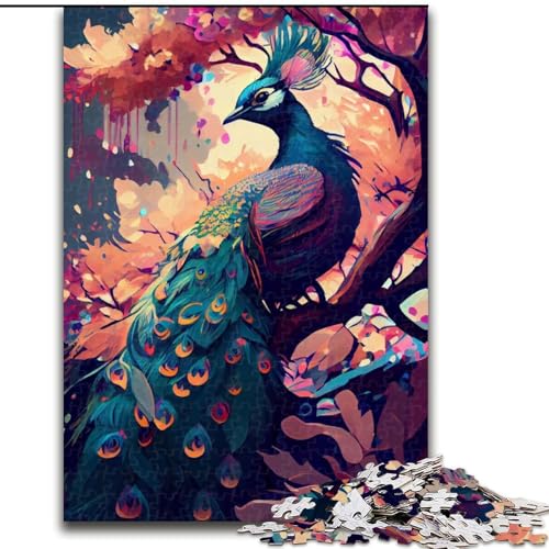 Puzzle 1000 Teile, Pfauenkirsche, Puzzle für Erwachsene, Familienspaß, Basteln, perfekt für Geburtstage, Feiertage, Größe 50x75cm Puzzle 1000 Teile, Pfauenkirsche, Puzzle für Erwachsene, Familienspaß, Basteln, perfekt für Geburtstage, Feiertage, Größe 50x75cm von WGLINGX