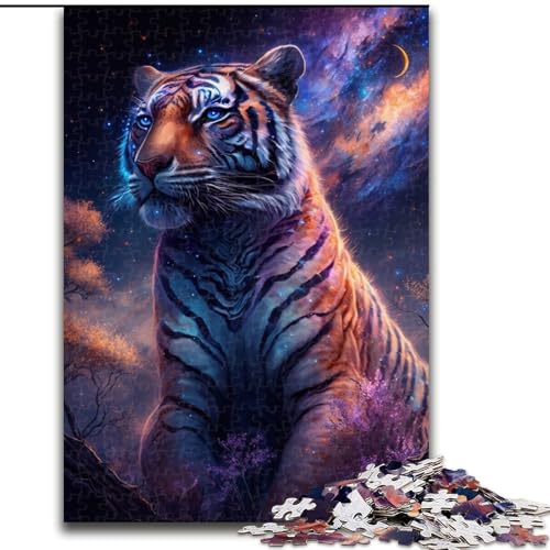 Puzzle 1000 Teile, Planet Tiger, Holzpuzzle, Spielzeug, Geschenk, pädagogisches, intellektuelles, entspannendes Familienspiel (Größe 50x75cm) von WGLINGX